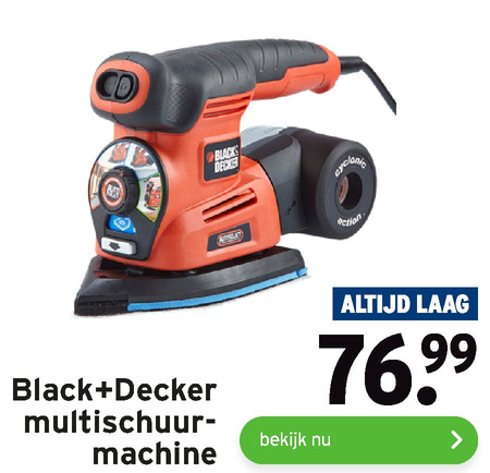 Black and Decker   schuurmachine folder aanbieding bij  Gamma - details