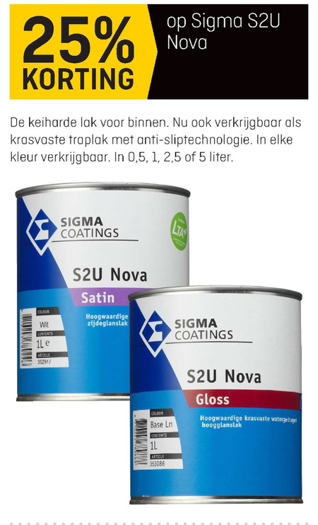 Sigma   lak folder aanbieding bij  Multimate - details