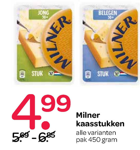 Milner   kaas folder aanbieding bij  Spar - details