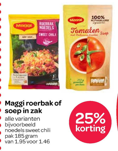 Maggi   noodles, soep folder aanbieding bij  Spar - details