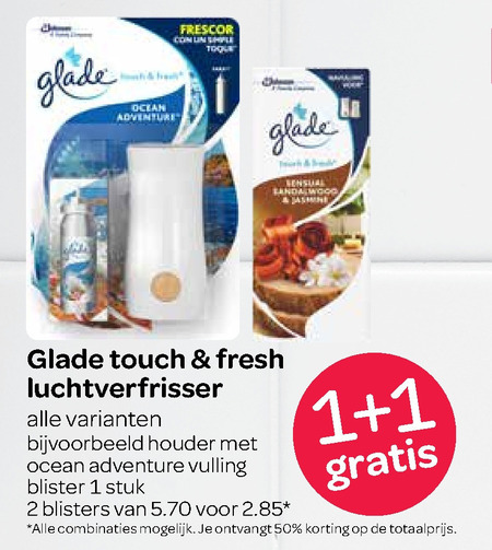 Glade   luchtverfrisser folder aanbieding bij  Spar - details