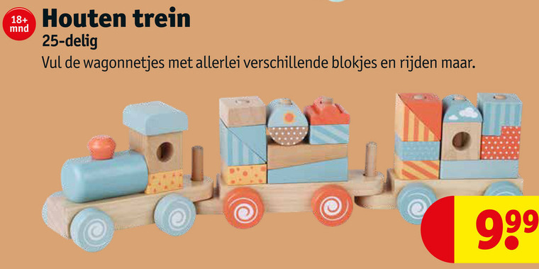 Play n Kids   houten trein folder aanbieding bij  Kruidvat - details