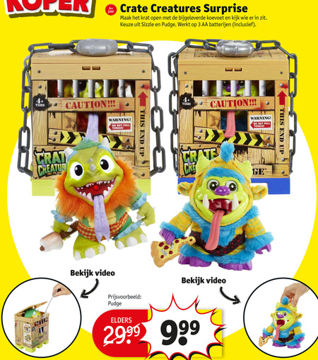 Crate Creatures   poppetjes folder aanbieding bij  Kruidvat - details