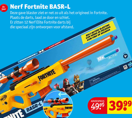 Fortnite   nerf folder aanbieding bij  Kruidvat - details