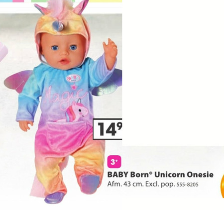 Baby Born   babypoppenkleding folder aanbieding bij  Top1Toys - details