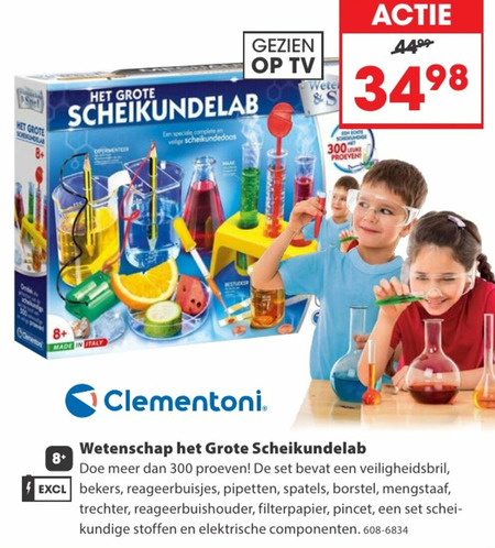 Clementoni   onderzoeksdoos folder aanbieding bij  Top1Toys - details