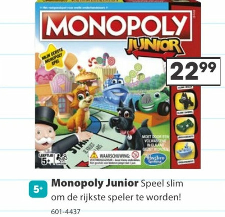 Monopoly   kinderspelletje folder aanbieding bij  Top1Toys - details