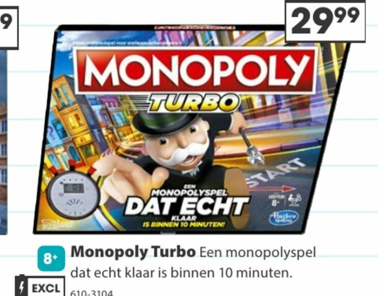 Monopoly   spelletje folder aanbieding bij  Top1Toys - details