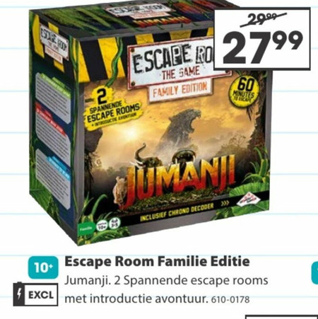 Escape Room   spelletje folder aanbieding bij  Top1Toys - details