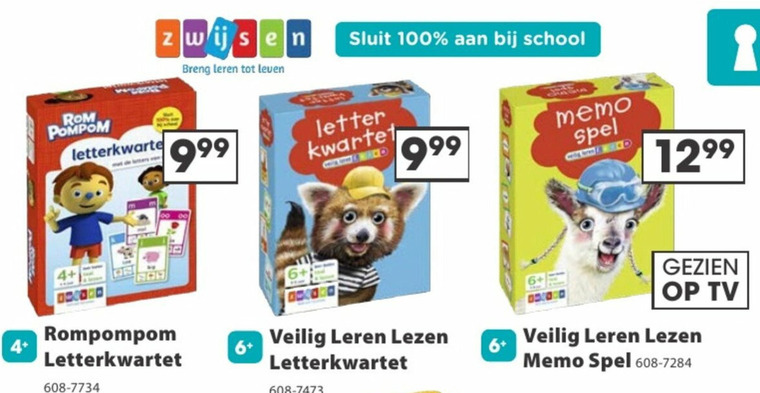 Rompompom   leerspelletje folder aanbieding bij  Top1Toys - details