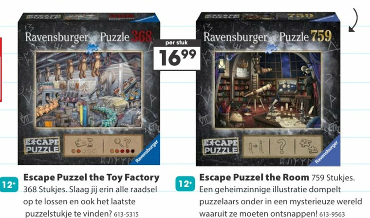 Ravensburger   legpuzzel folder aanbieding bij  Top1Toys - details