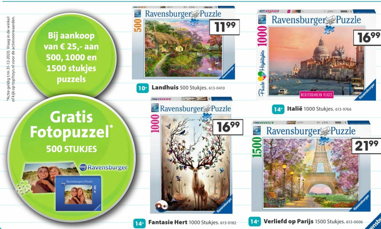 Ravensburger   legpuzzel folder aanbieding bij  Top1Toys - details