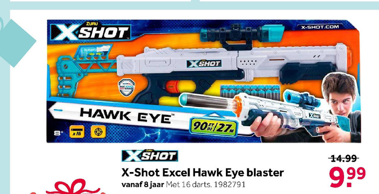 X-shot   dartpistool folder aanbieding bij  Intertoys - details