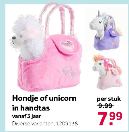 pluche en knuffels folder aanbieding -