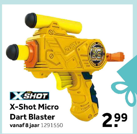 X-shot   dartpistool folder aanbieding bij  Intertoys - details