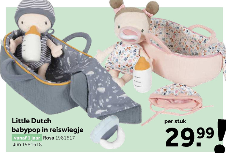 Little Dutch   babypop folder aanbieding bij  Intertoys - details