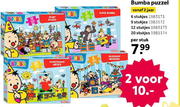 Bumba   legpuzzel folder aanbieding bij  Intertoys - details