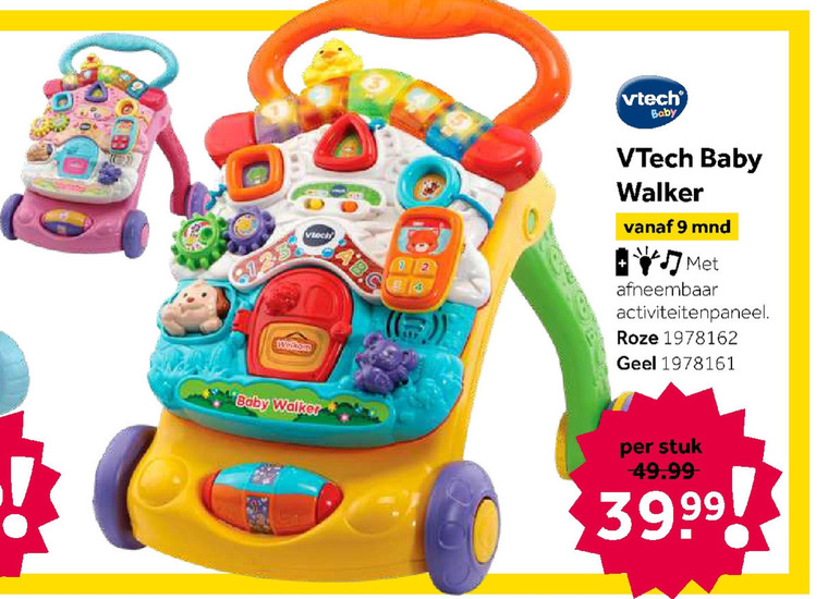 VTech   looptrainer folder aanbieding bij  Intertoys - details