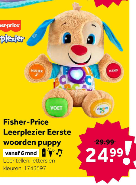 Fisher Price   peuter- of babyspeelgoed folder aanbieding bij  Intertoys - details