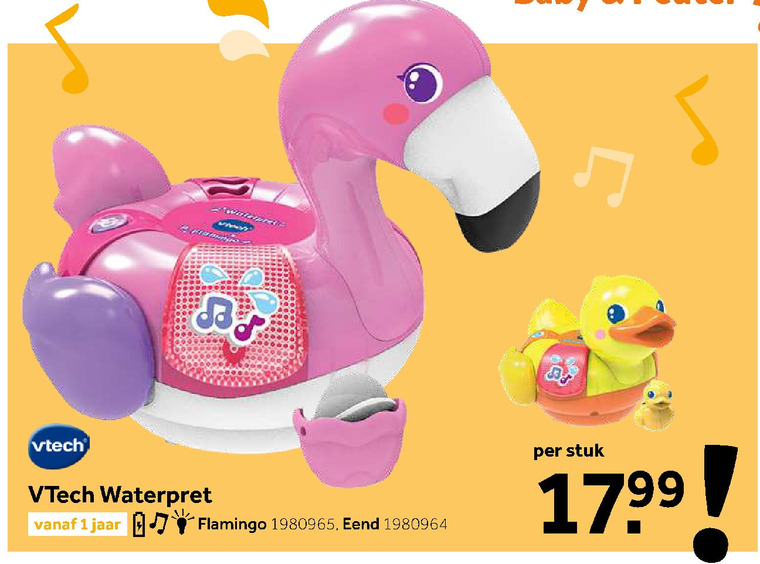 VTech   badspeelgoed, peuter- of babyspeelgoed folder aanbieding bij  Intertoys - details