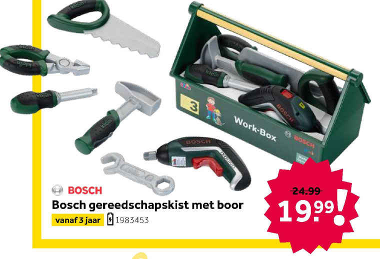 Prestige room Kalmte Bosch kindergereedschap folder aanbieding bij Intertoys - details