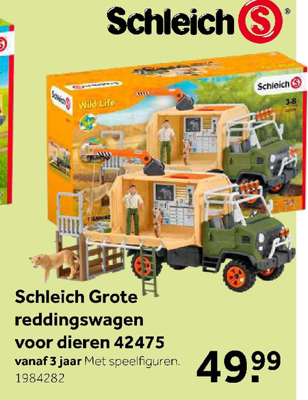 Schleich   miniatuurdier folder aanbieding bij  Intertoys - details