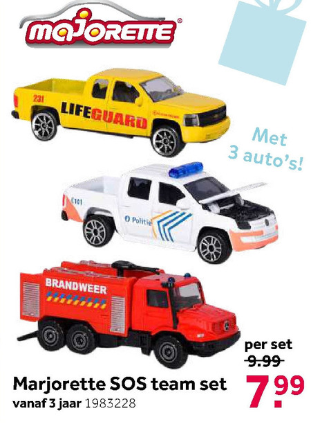 Majorette   miniatuur auto folder aanbieding bij  Intertoys - details