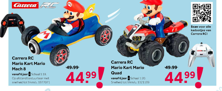 Super Mario Kart   auto met afstandsbediening folder aanbieding bij  Intertoys - details