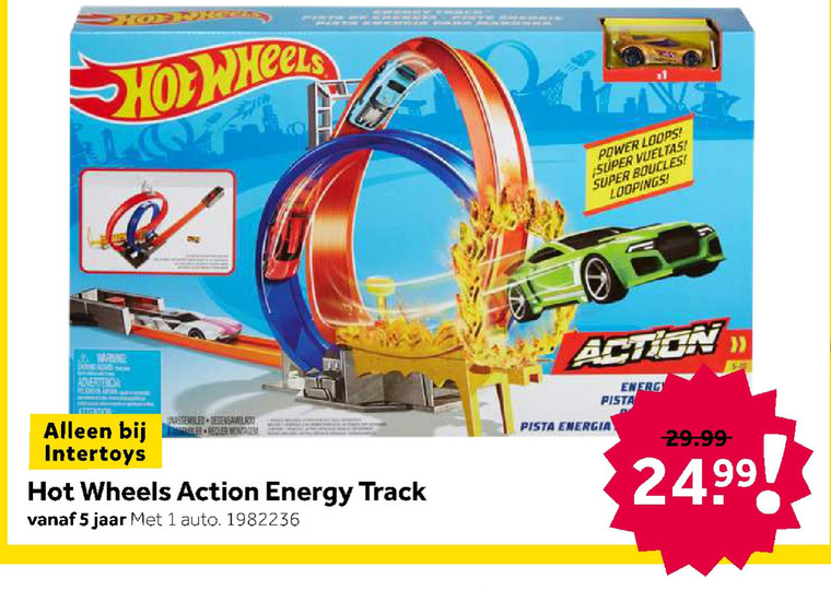 Hot Wheels   racebaan folder aanbieding bij  Intertoys - details