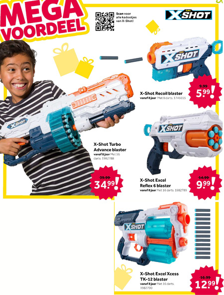 X-shot   dartpistool folder aanbieding bij  Intertoys - details