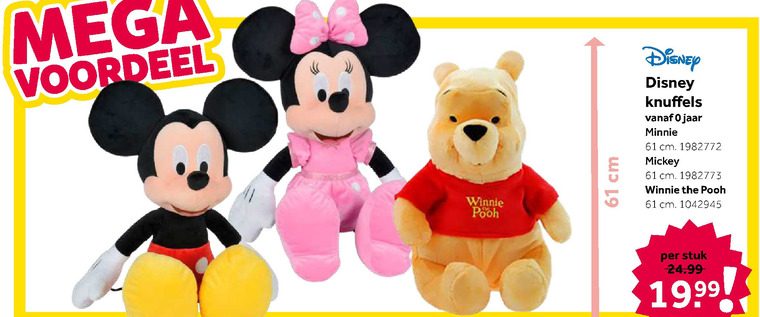 Winnie the Pooh   pluche en knuffels folder aanbieding bij  Intertoys - details