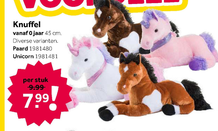 Zegenen Tien jaar Gestaag pluche en knuffels folder aanbieding bij Intertoys - details