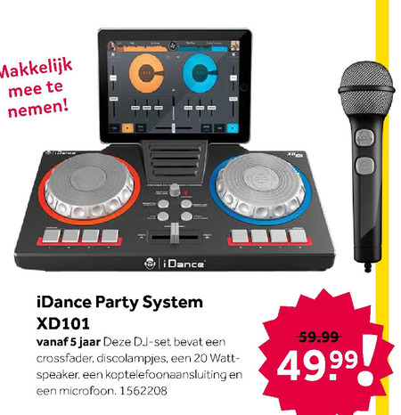 iDance   dj console folder aanbieding bij  Intertoys - details