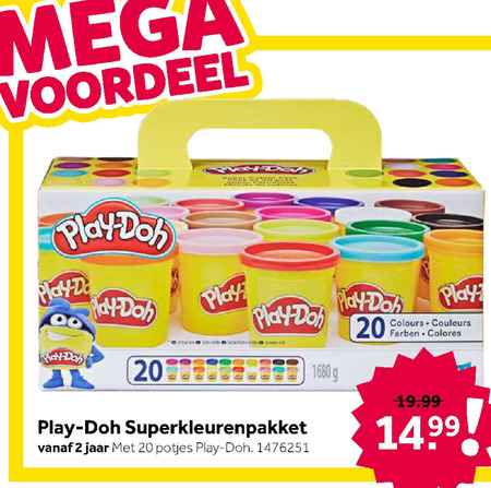 Play-Doh   losse potjes klei folder aanbieding bij  Intertoys - details