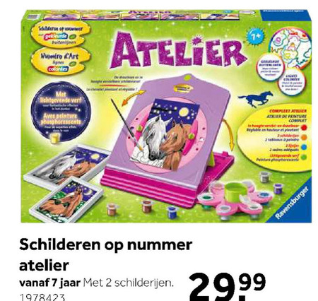 Ravensburger   schilderset folder aanbieding bij  Intertoys - details