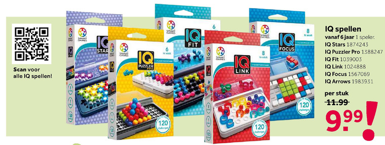 Smart Games   puzzelspelletje folder aanbieding bij  Intertoys - details