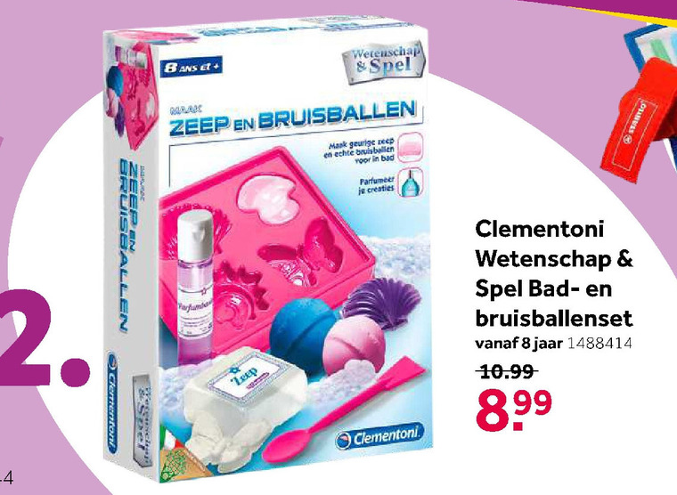 Clementoni   onderzoeksdoos, bruisbal folder aanbieding bij  Intertoys - details