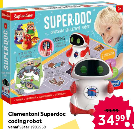 Clementoni   speelgoedrobot folder aanbieding bij  Intertoys - details