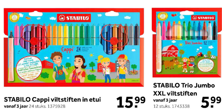 Stabilo   viltstiften folder aanbieding bij  Intertoys - details