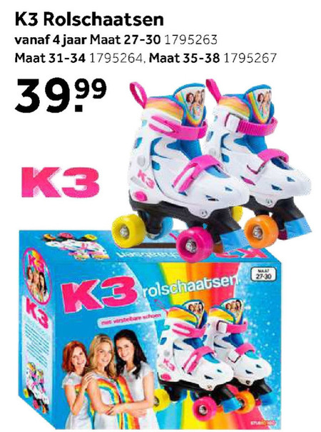 Nauwgezet voorbeeld Iedereen K3 rolschaatsen folder aanbieding bij Intertoys - details