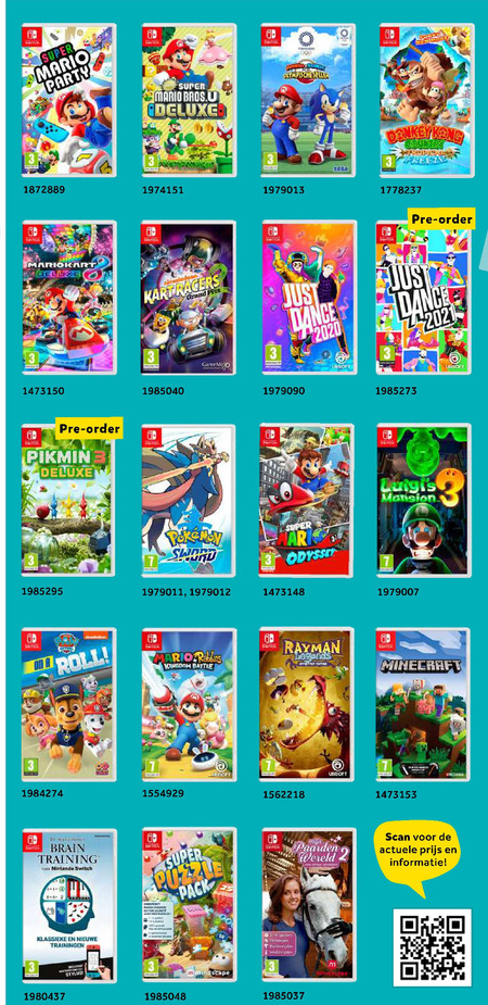 Nintendo Switch spellen folder bij Intertoys - details