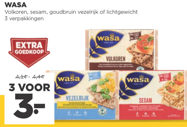 Wasa   knackebrod folder aanbieding bij  Jumbo - details