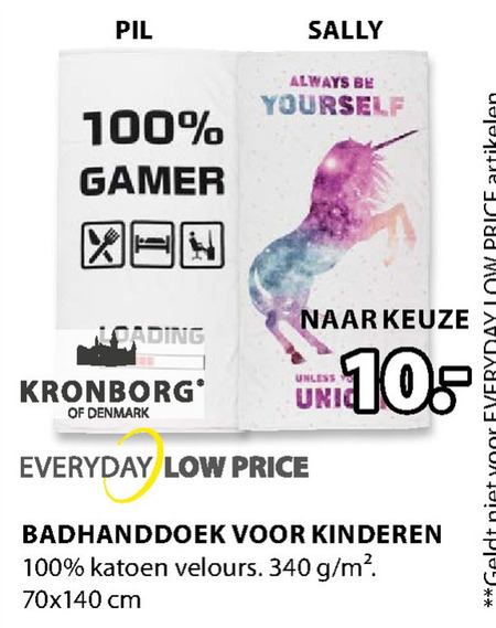 Kronborg   handdoek folder aanbieding bij  Jysk - details