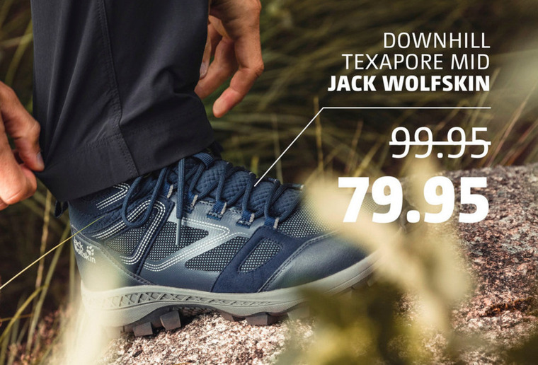 Jack Wolfskin   wandelschoenen folder aanbieding bij  Bever - details