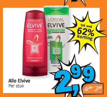Elvive   conditioner, shampoo folder aanbieding bij  Albert Heijn - details
