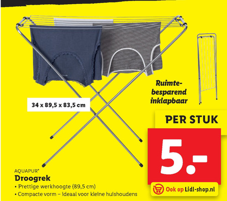 AquaPur   droogrek folder aanbieding bij  Lidl - details