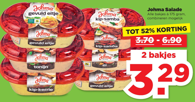 Johma   salade folder aanbieding bij  Plus - details