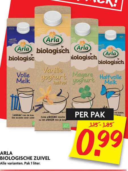 Arla   melk, yoghurt folder aanbieding bij  Dekamarkt - details