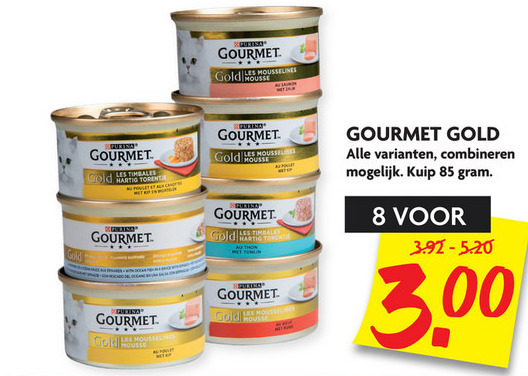 Gourmet   kattenvoer folder aanbieding bij  Dekamarkt - details