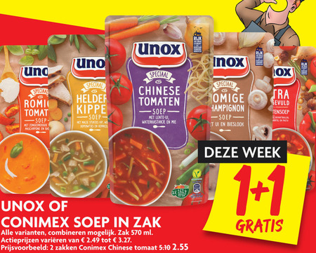 Unox   soep folder aanbieding bij  Dekamarkt - details